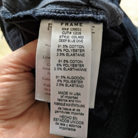 FRAME denim jeans le skinny de jeanne dark blue 26 - Picture 8 of 10
